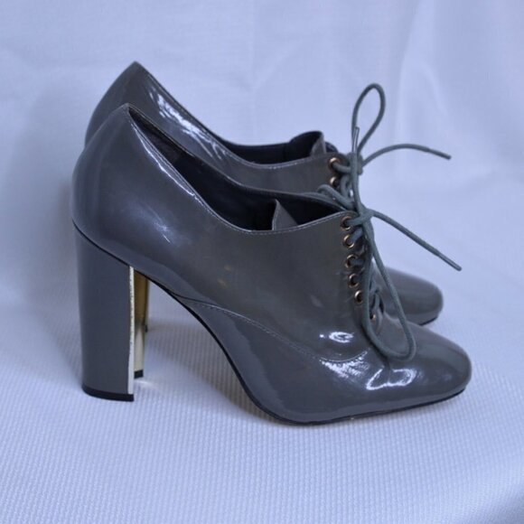 Pour la Victoire Patent Leather Lace Up Heels Sz 8 - Picture 3 of 9